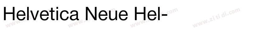 Helvetica Neue Hel字体转换